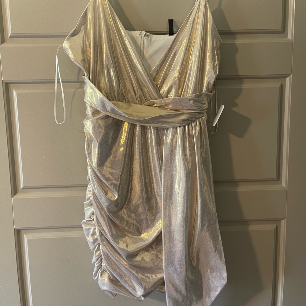 Gold and white beautiful dress